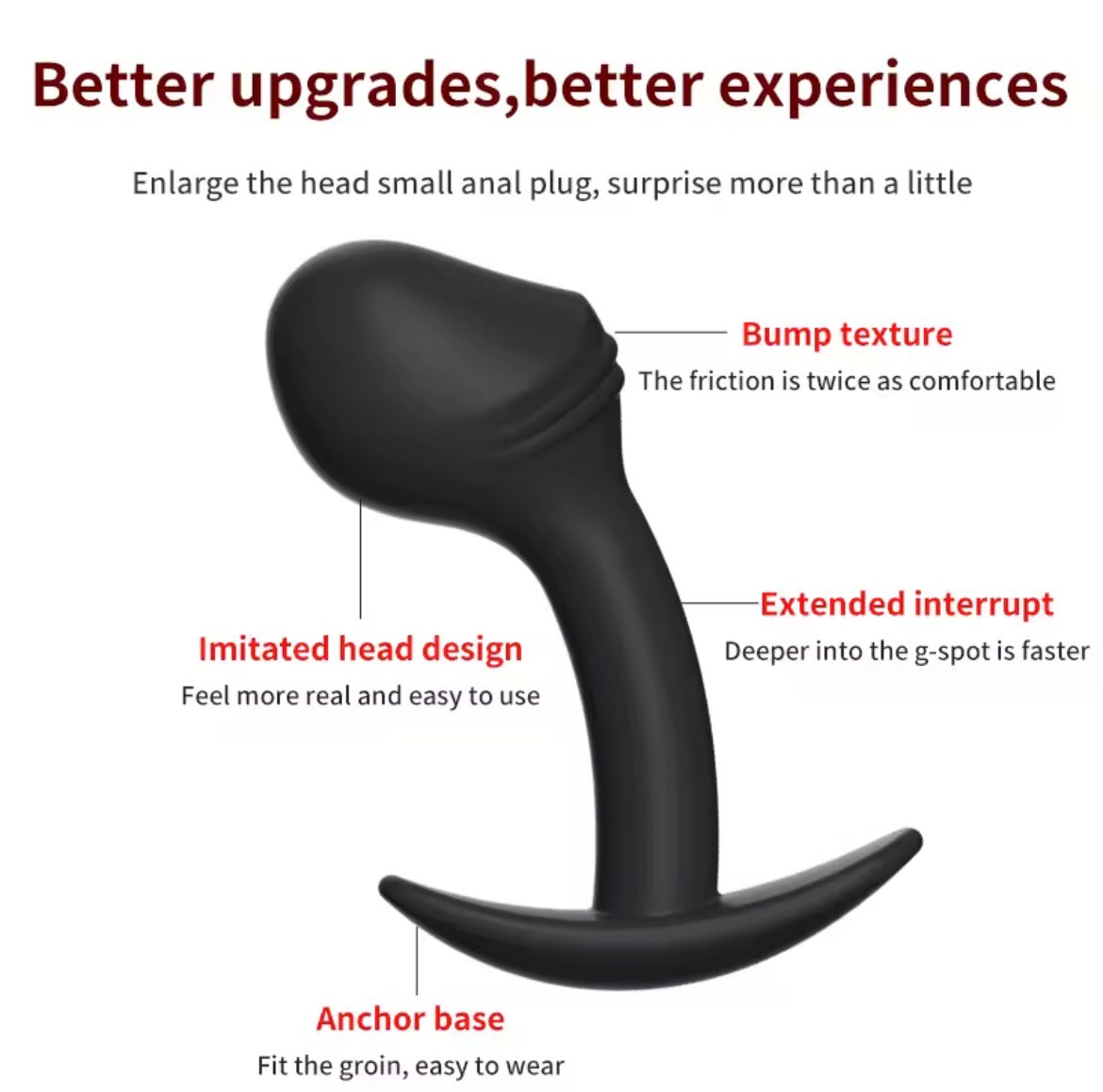 BDSM Silicone Anal perle Anus dilatateur gode Plug Anal